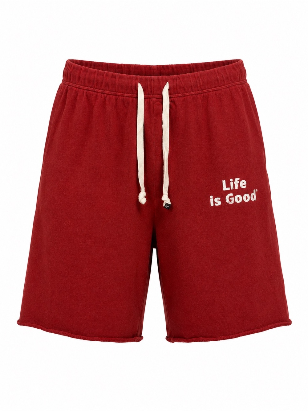 Life Is Good Red Athletic Drawstring Shorts